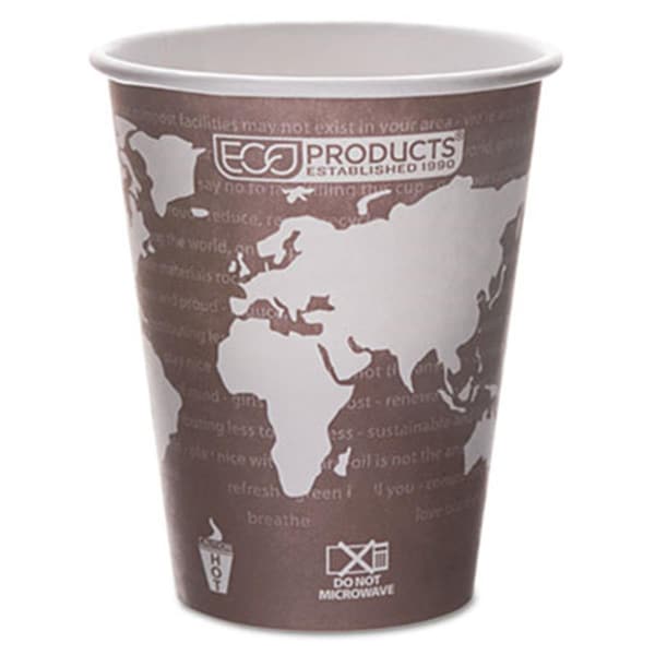 Goldengifts Eco-Products- Inc World Art Renewable Resource Hot Drink Cups - Plum - 8 oz, 50PK GO3321072 - main